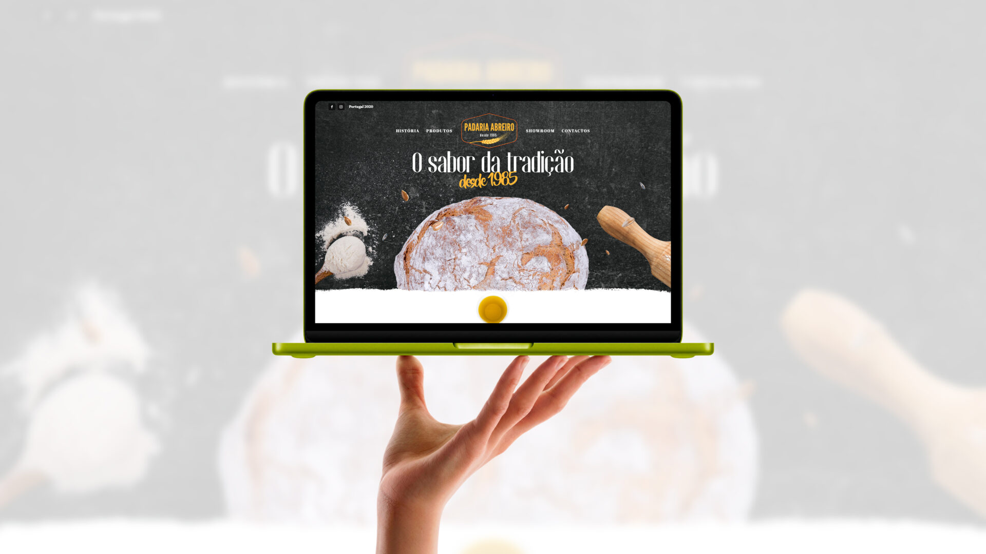 Website Padaria Abreiro